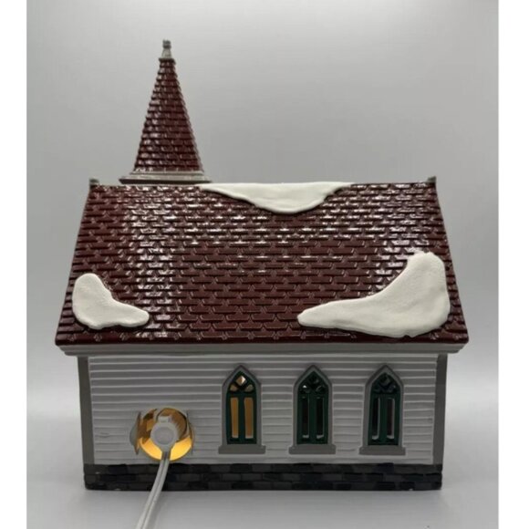 Department 56 Snow Village NWT VINTAGE Shady Oak Church, 1994 #54623 Accessories - Picture 4 of 10